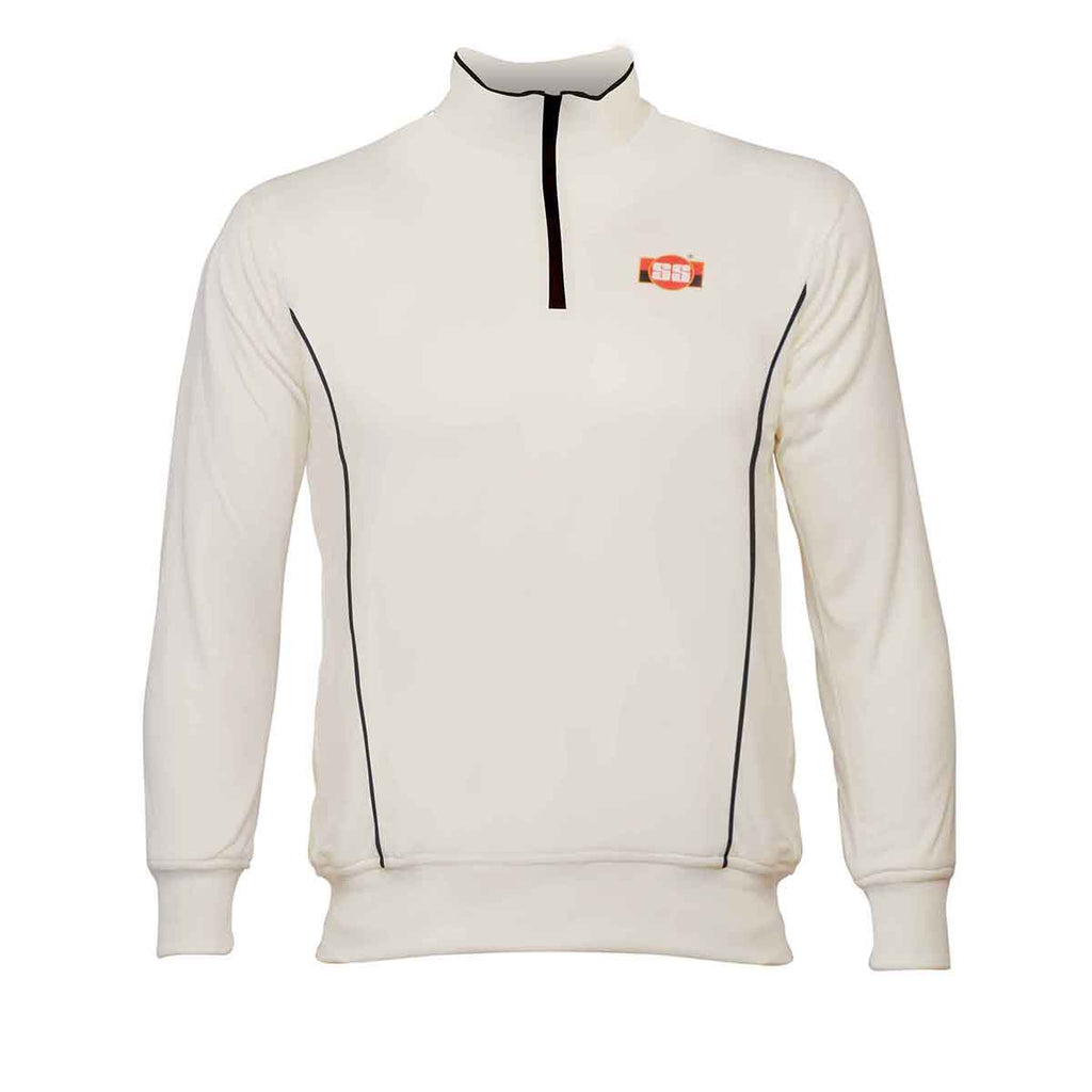 SS Professional Full Sleeve Sweater (White)
